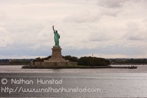 The Statue of Liberty from the Staten Island Ferry